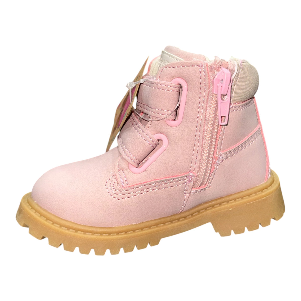 Stivaletti Stringati Rosa e Grigi per Bambina dal 20 al 25