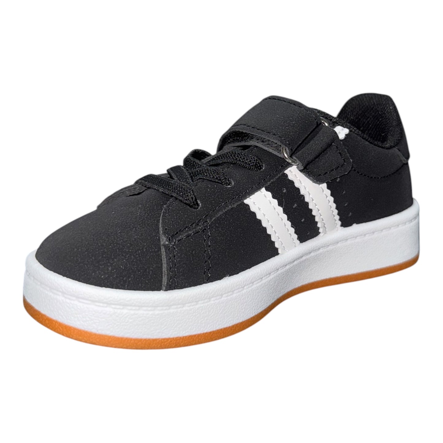Sneakers modello campus Unisex con Chiusura a Strappo e Suola in Gomma a Contrasto