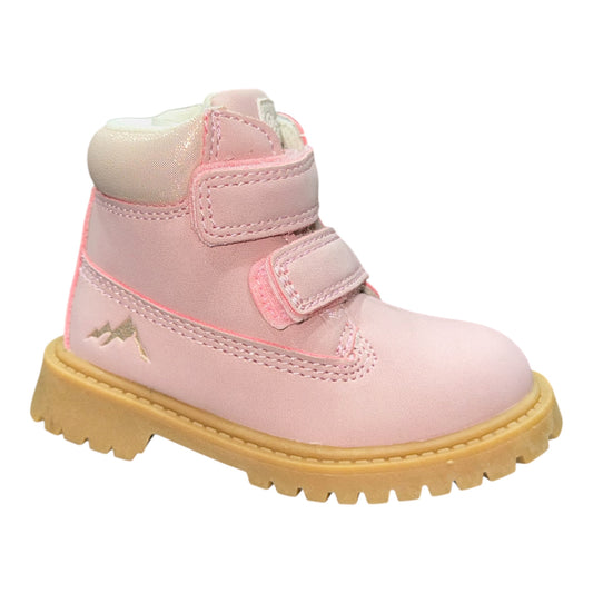 Stivaletti Stringati Rosa e Grigi per Bambina dal 20 al 25