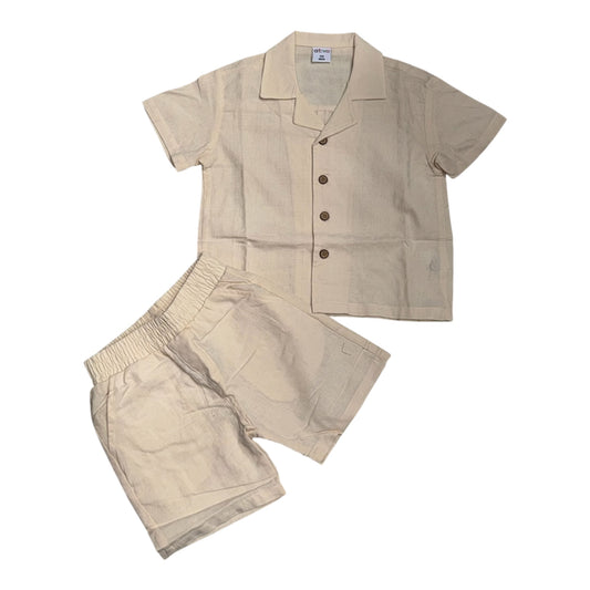 Completo Due Pezzi con Camicia a Maniche Corte e Bermuda