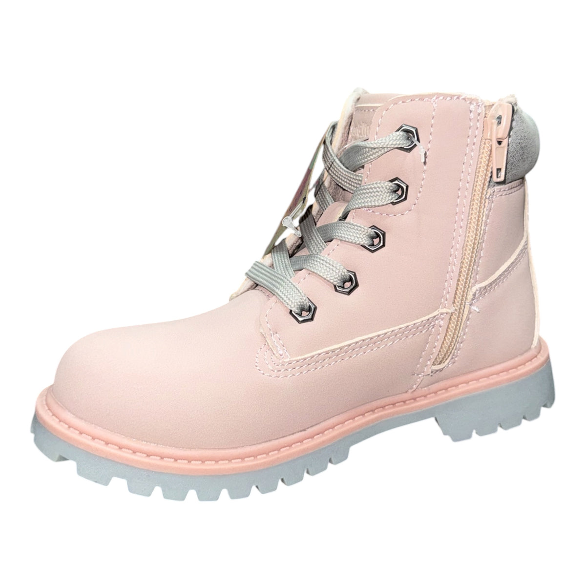 Stivaletti Stringati Rosa e Grigi per Bambina dal 25 al 30