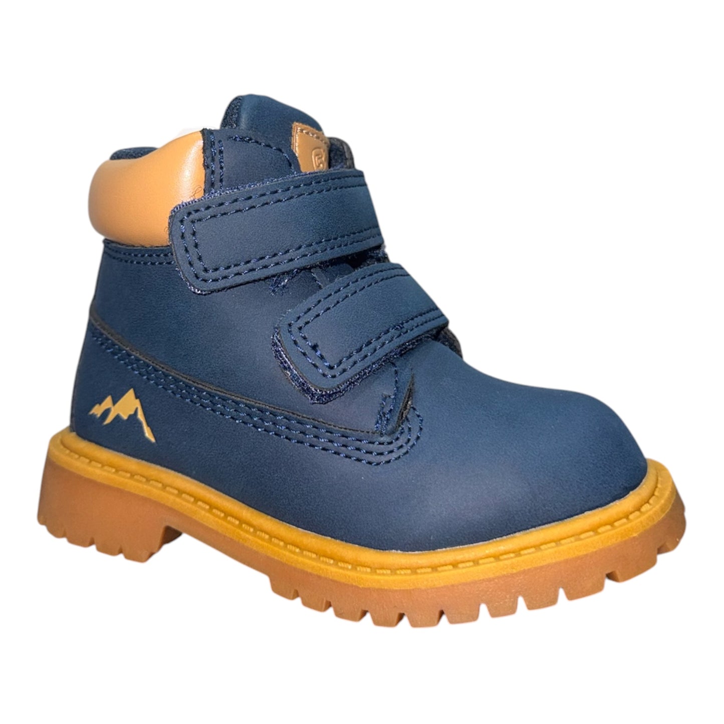 Stivaletti con Strappo Blu e Miele Unisex dal 20 al 25