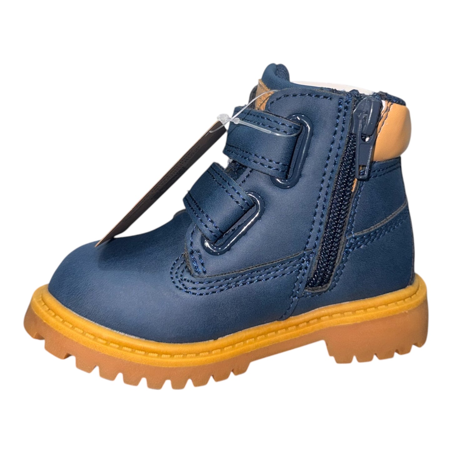 Stivaletti con Strappo Blu e Miele Unisex dal 20 al 25
